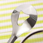 Kitchen tool: stainless steel frying filter spoon for daily cooking.