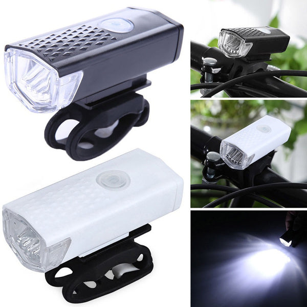 400 lumen bike light set showing charging port.