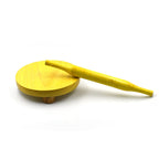 High-quality wooden patala providing a stable surface for consistent dough rolling.