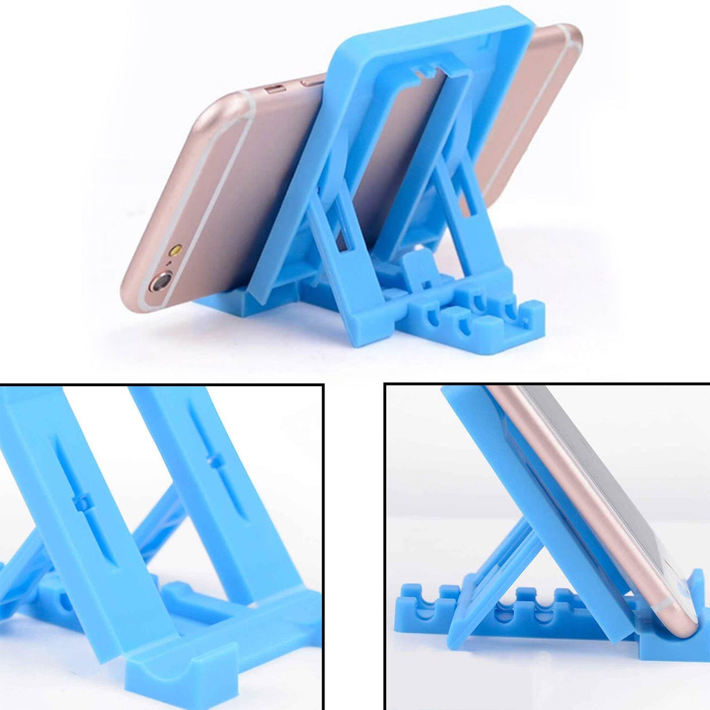 A practical desk phone holder made of robust plastic, part of the 50-piece wholesale phone holder set.