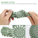High-quality plastic hair catcher for bathroom floors, ensuring long-lasting clog protection.