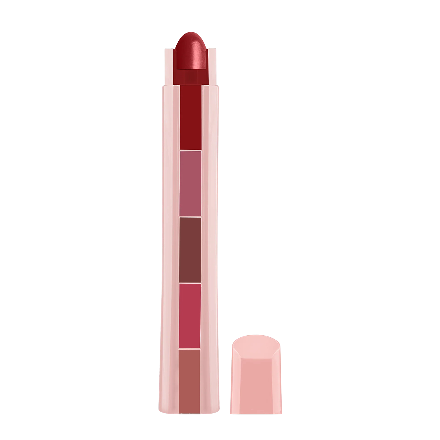 Compact and travel-friendly 5-in-1 lipstick for everyday use