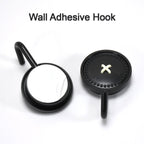 Set of durable heavy-duty adhesive hooks for wall mounting