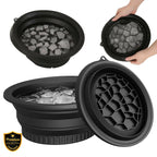 Main image showing  Silicone Face Ice Bowl's flexible silicone design