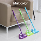 Adjustable triangle mop with stainless steel components for efficient and deep floor cleaning.
