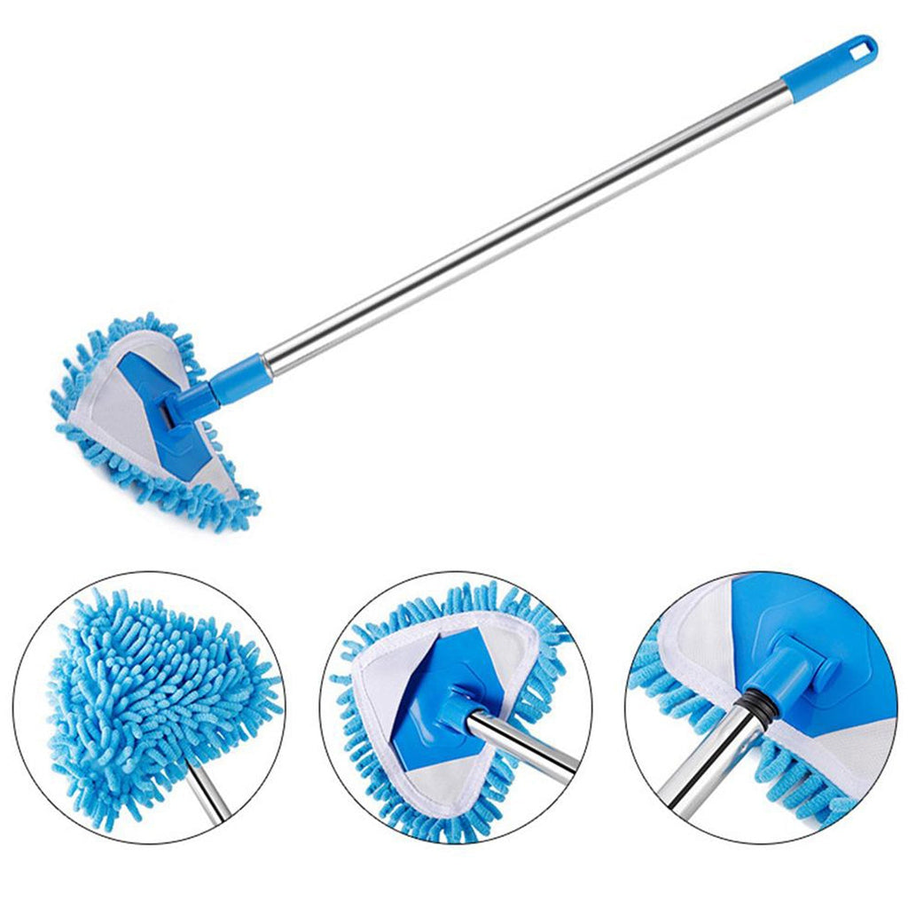 Durable stainless steel triangle mop for versatile floor cleaning applications in any household.