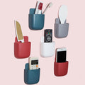 A vibrant multicolour Wall Mounted Storage Box, perfect for organizing remote controls and mobile phones.
