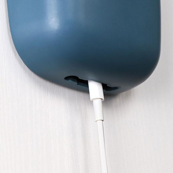 Close-up of the multicolour Wall Mounted Storage Box, displaying the convenient bottom charging port.