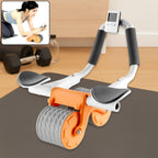 Automatic Rebound Ab Roller with timer and elbow support.