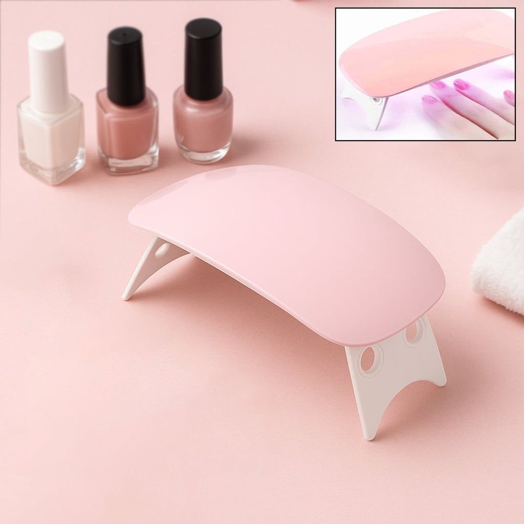 Front view of the AuriGlam mini portable Gel Nail Dryer.