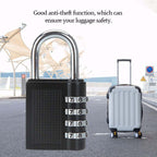 Front view of the compact 4-Digit Combination Padlock.