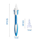 Side view of the silicone earwax remover, highlighting the flexible tips.