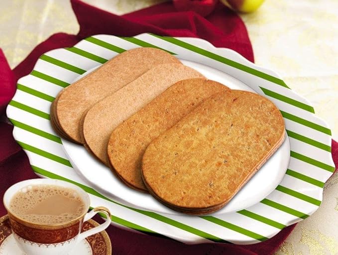 Maniarrs SnackO'Clock six-pack wheat khakhra combo featuring healthy Indian snack flavors