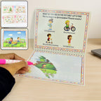 Children drawing mess-free with magic water drawing book and water pen