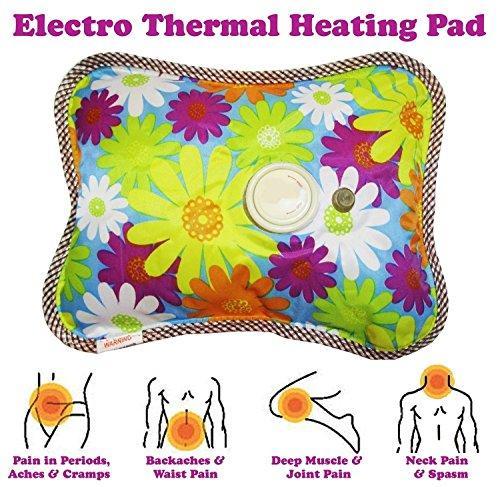 A person holding the compact Electric Hot Water Bag, demonstrating its portability and ease of handling.