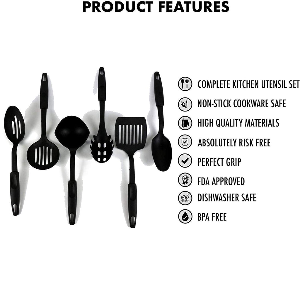 The full range of 6 non-stick cooking tools for Indian kitchens.