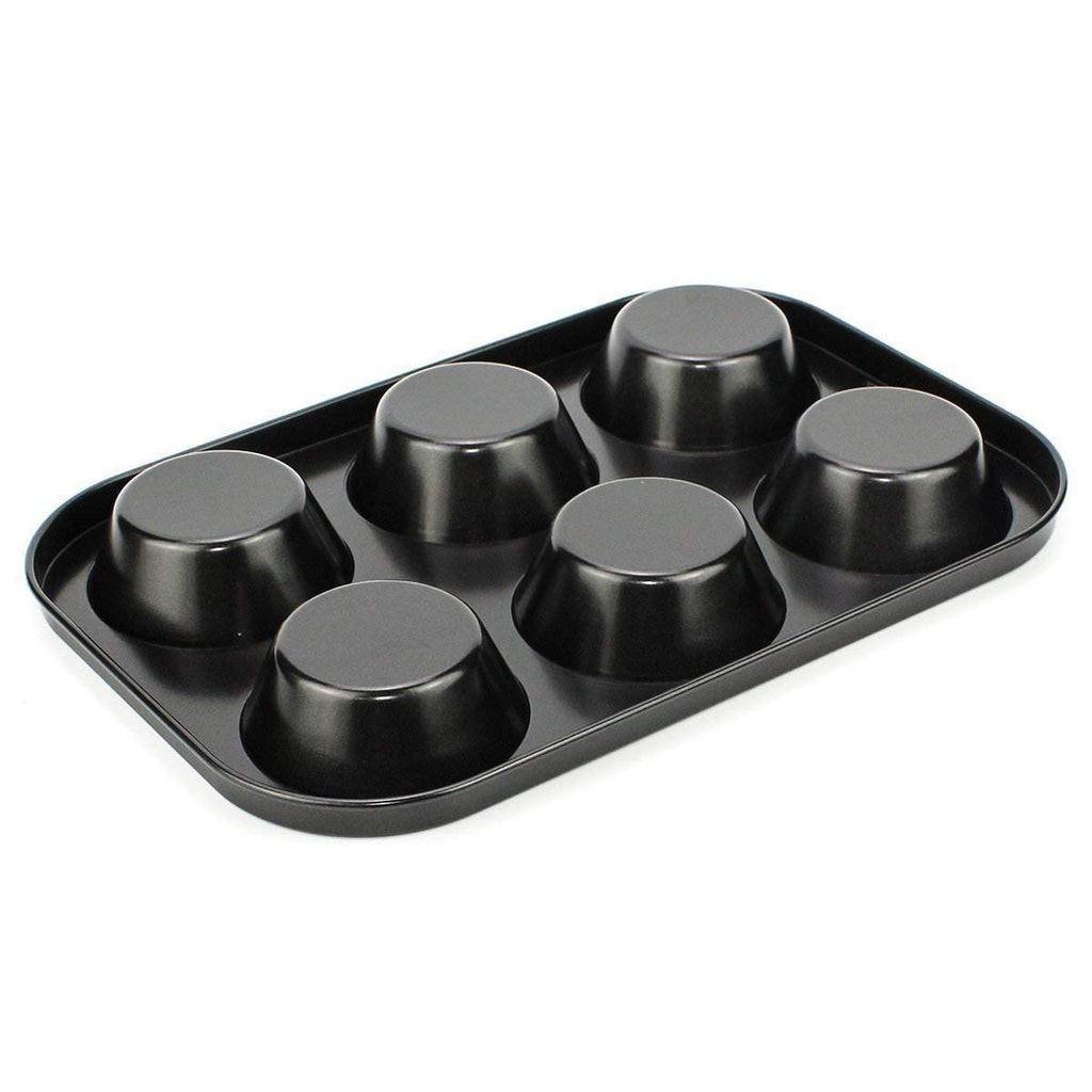 High-quality 6-cavity baking tray, ideal for oven safe bakeware.