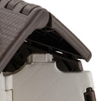 Portable 18 Inch Folding Stool showcasing its easy-carry handle and robust build.