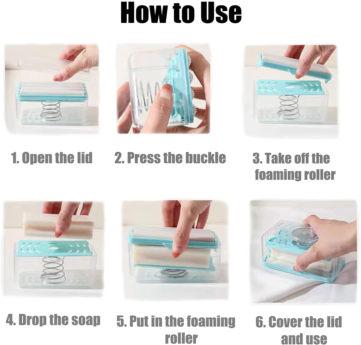 Dual use soap holder featuring drainage design for keeping soap dry