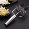 Durable stainless steel masher, ideal for mashing dal, vegetables, and smooth baby food.