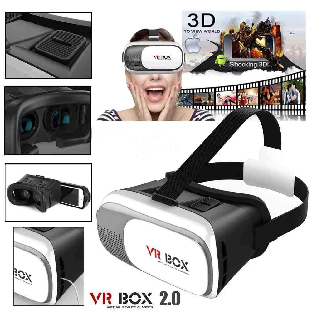 Detail of the Fitnos VR Box adjustable lenses for clear vision.