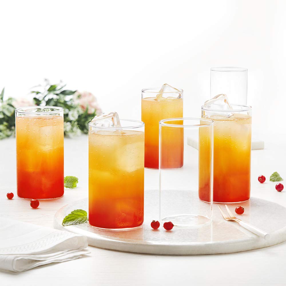 Durable and stylish plastic tumblers, ideal for water and juice.