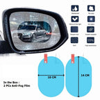 Scratch-resistant rearview mirror film protecting car mirrors and windows