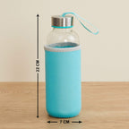 Close-up of the leakproof lid on the Own Hydrate glass water bottle.
