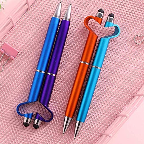 The versatile 3-in-1 stylus pen, ready for writing, touchscreen use, or as a phone stand.