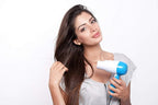 Lightweight foldable hair dryer with 1000 watts power and 2 speeds.