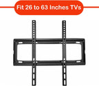 Included installation hardware and concrete anchors for the TV wall bracket.