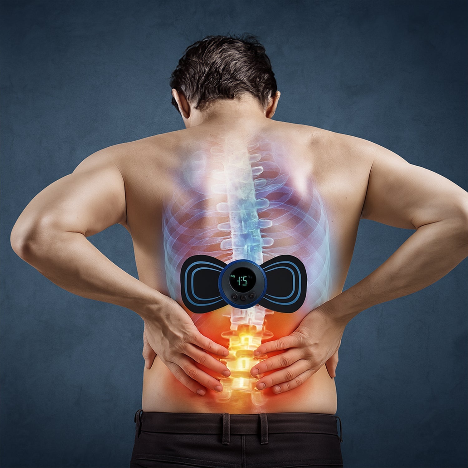 Portable Neck Massager with EMS technology from Velvet Wellness.