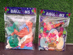 Vibrant array of multicolor balloons for a lively party setup.