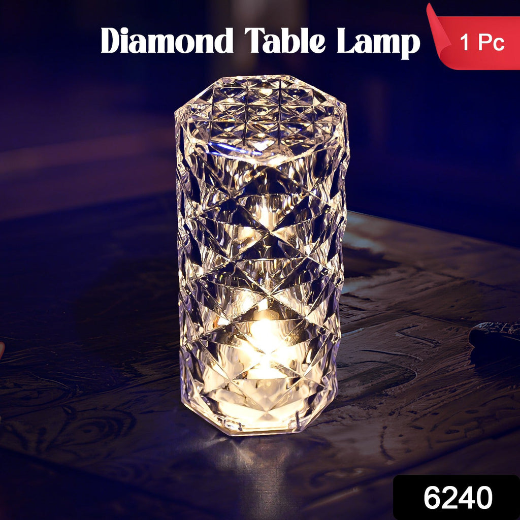 Close-up of the elegant Crystal LED Candle illuminating a festive space.