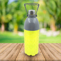 Vibrant multi-color insulated water bottle, 1400ml, perfect for daily hydration needs.