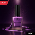 Close-up of Rosy Glow Gel Nail Polish showing pink gel nail color with intense pigment
