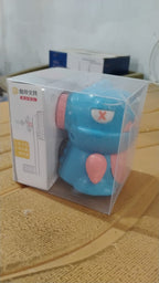 Teddy pencil sharpener packaged in its box, ready for gifting or school use.