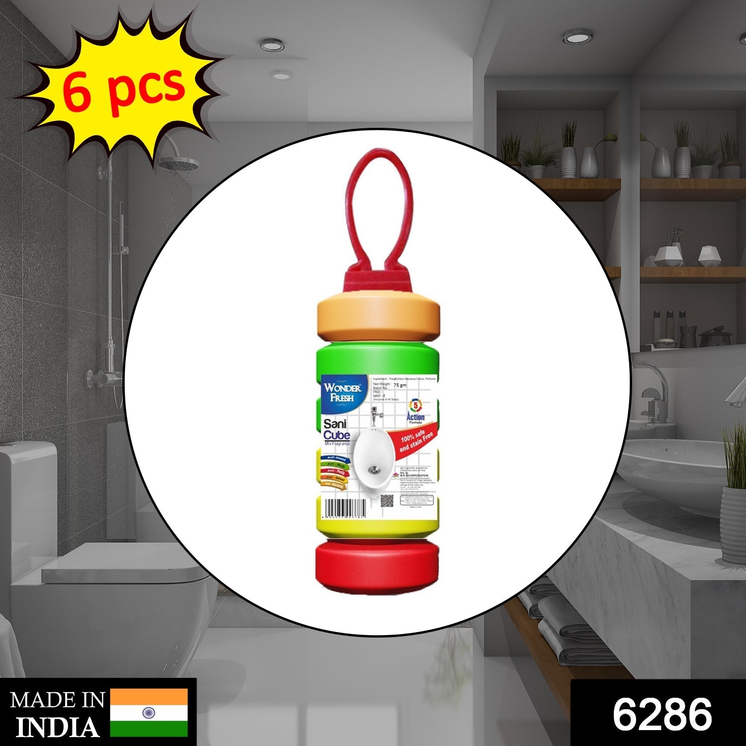 Long-lasting bathroom freshener blocks, ideal for toilets.