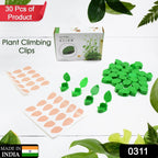 Close-up of self-adhesive plant clips with transparent backing for easy installation.