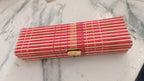 Lightweight bamboo pen and pencil box ideal for travel and gifting