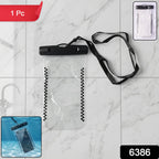 Waterproof mobile pouch with SKU label and sealed closure