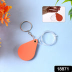 Compact folded mini folding magnifier showing protective cover