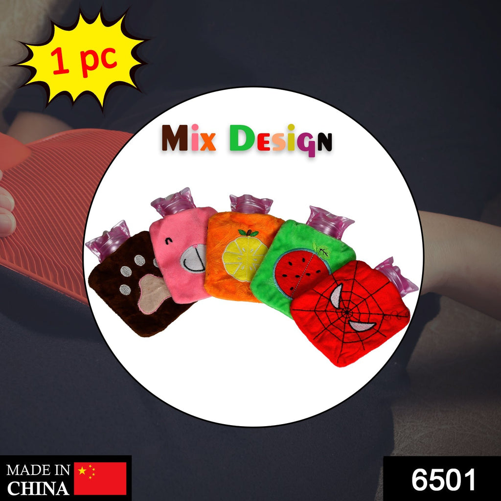 Collection of assorted Mini Hot Water Bags, showcasing various colors and designs.