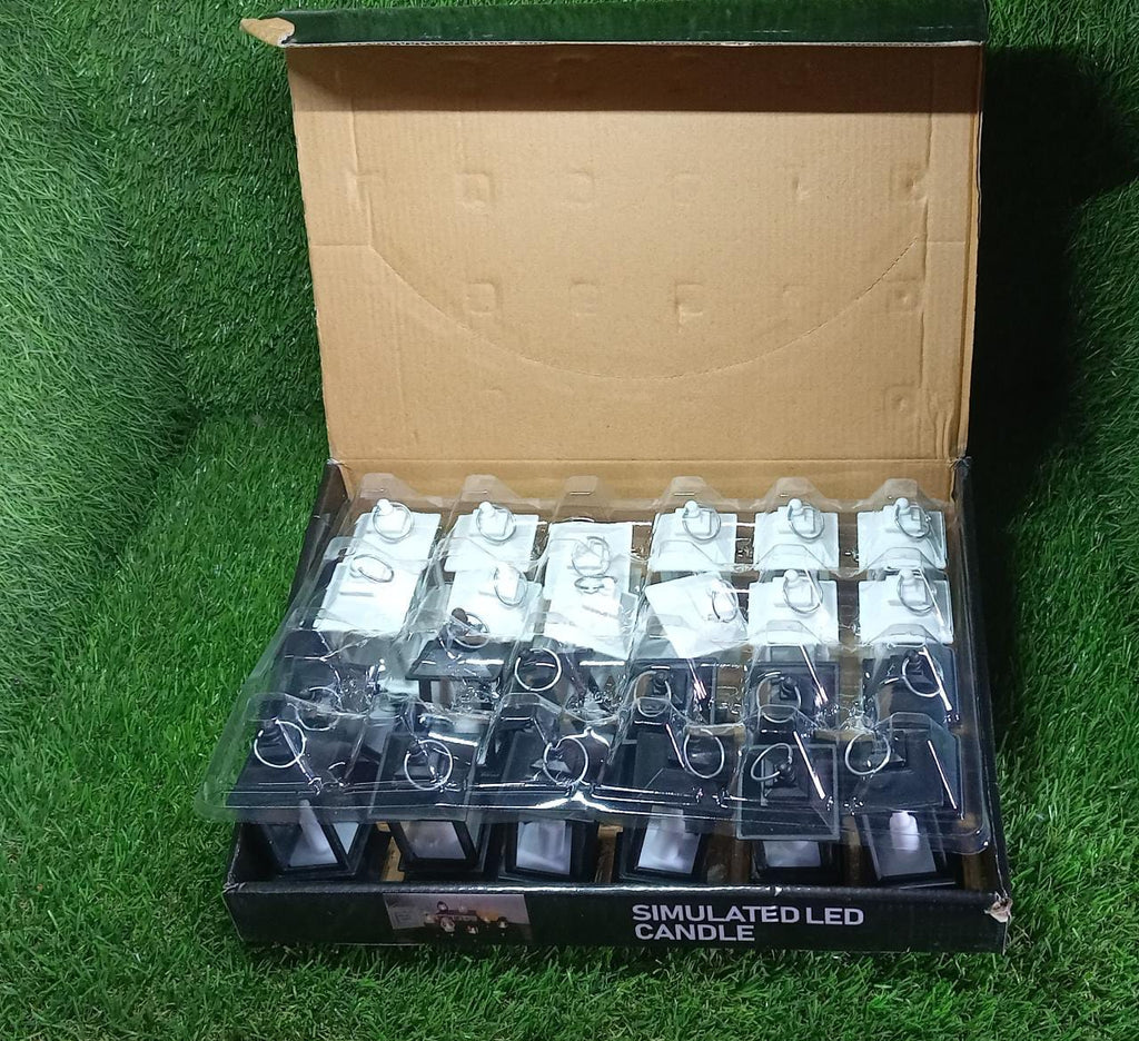Pack of 24 classic style lanterns with artificial flameless candles.