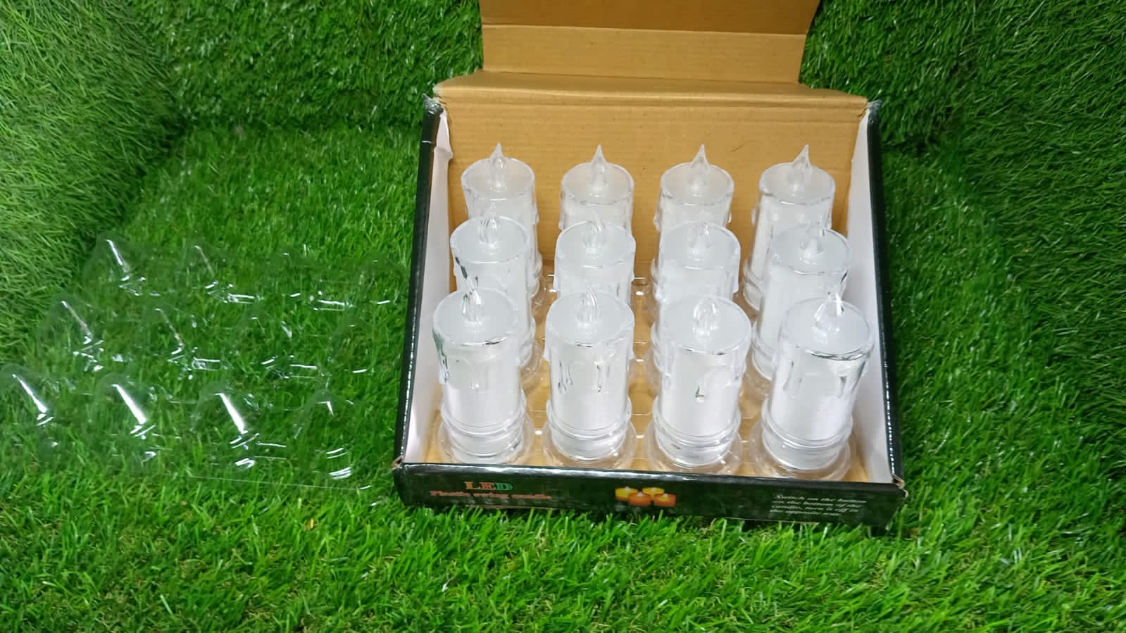 Multiple battery operated Melted Design Flameless Candles, perfect for safe and stunning home decoration.