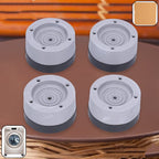 Round washing machine support pad stabilizing washer base