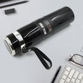 Sleek silver vacuum insulated water bottle, 1000ml, ideal for daily hydration.
