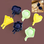 Colorful assorted plastic snack mould set, adding joy to your kitchen.