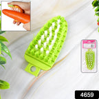 Vegetable scrubber for kitchen use effectively removing dirt