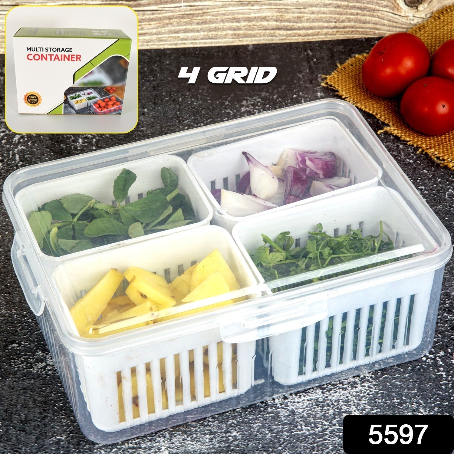 Stackable fridge storage boxes demonstrating efficient space utilization in a kitchen.